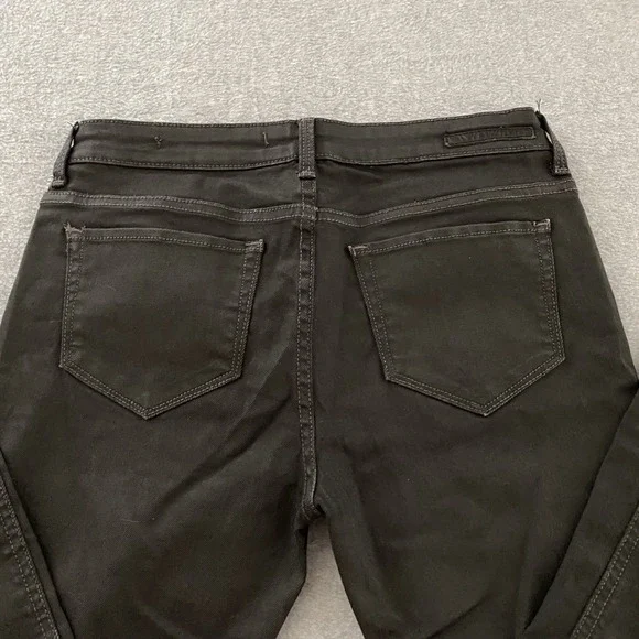 ZARA Jeans Womens 6 28w Black Skinny Pants Slim Fit Mid Rise Stretch Casual - Picture 10 of 12